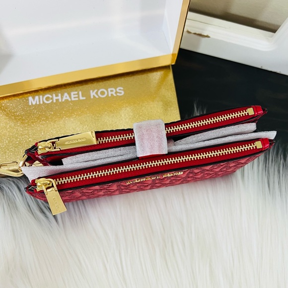 Michael Kors Jet Set Double Zip Wristlet Wallet - Picture 5 of 16